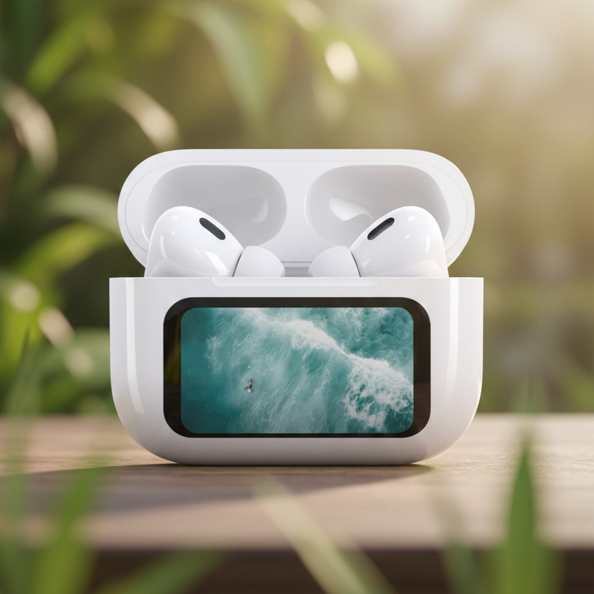 Airpods Pro A9 ANC ENC Double Dark Noise Reduction Bluetooth Wireless Earbuds With Battery Display Touch Control For Android And IOS
